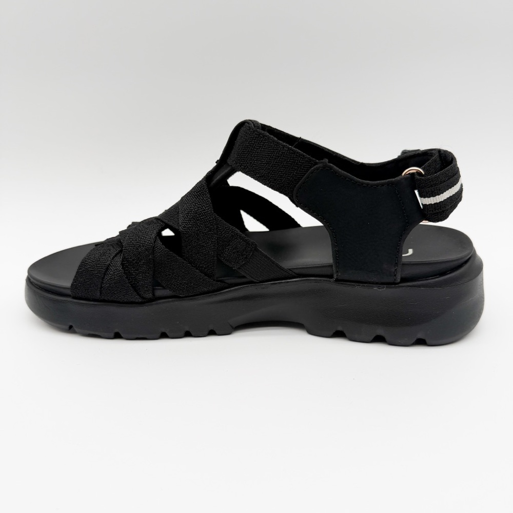 Ryka Blissful Strappy Sport Sandals Adjustable Hook Loop Comfort Black 6.5 NEW - Picture 7 of 15